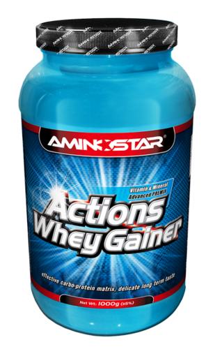 Aminostar Whey Gainer Actions - 1000g - Chocolate