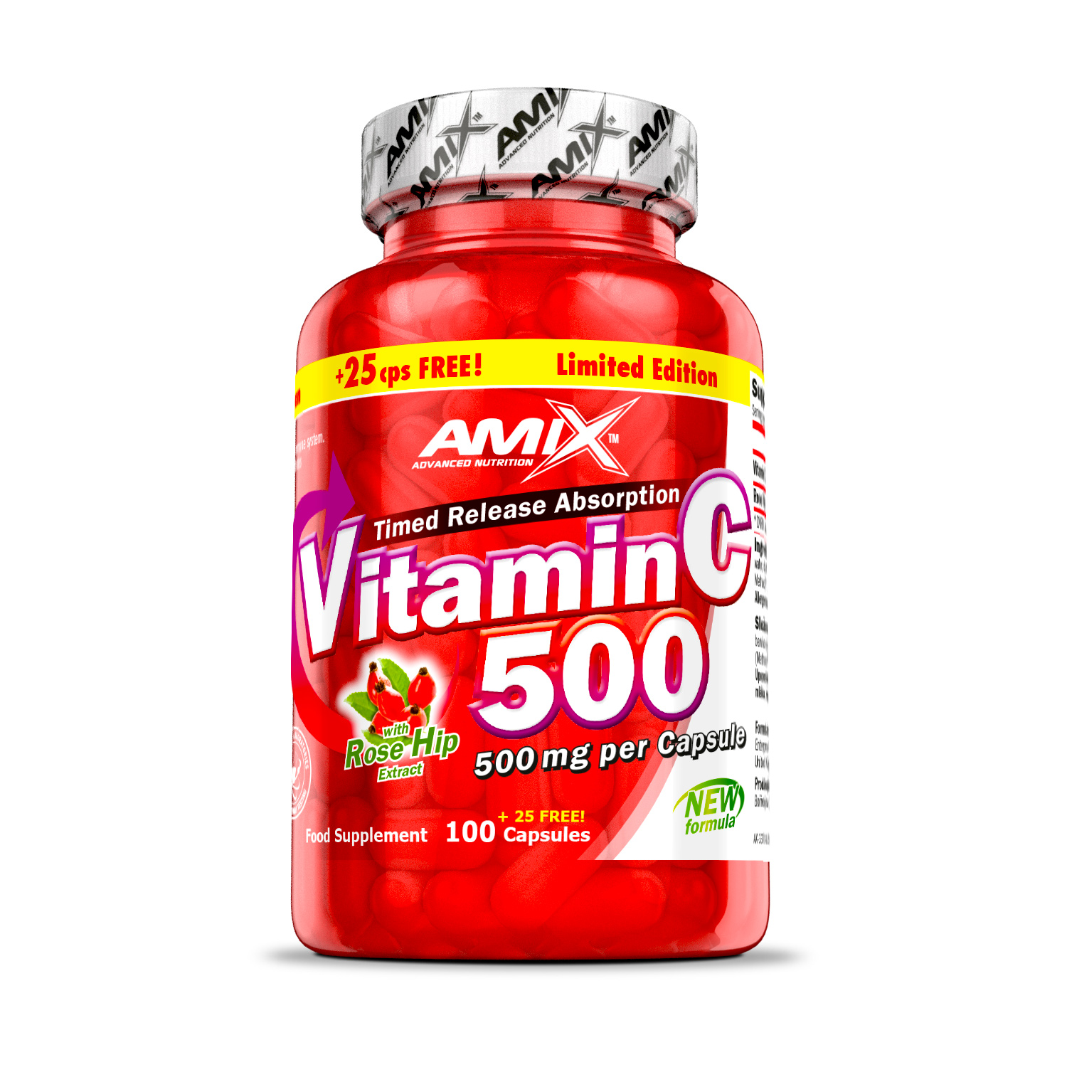 Amix Vitamin C 500mg, 125cps