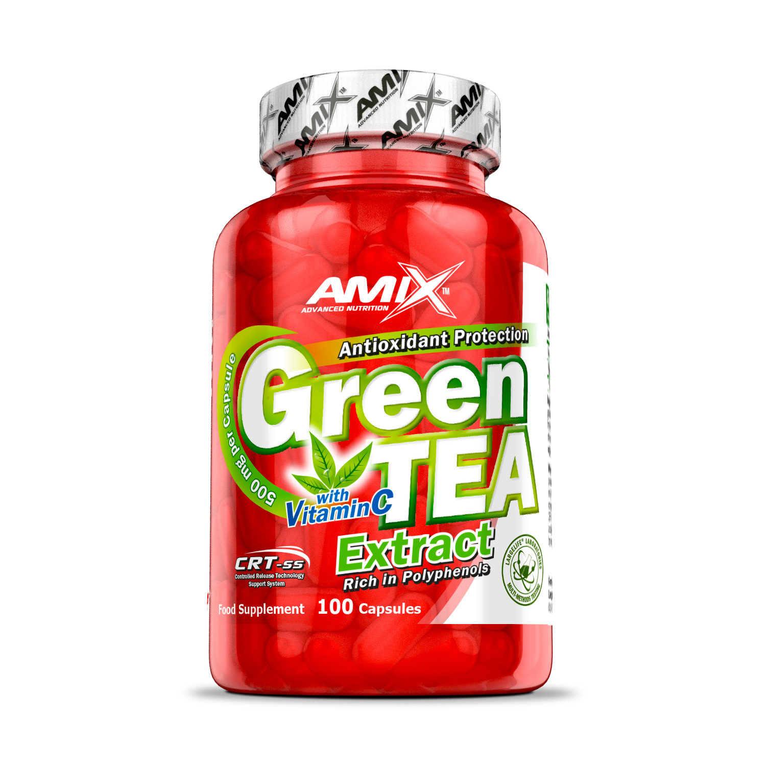 Amix Green Tea Extract with Vitamin C 100 kapslí