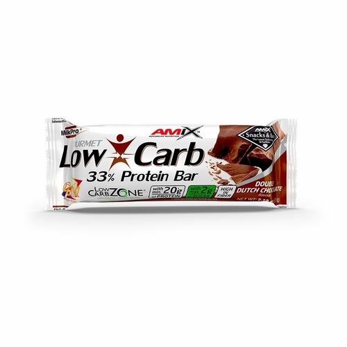 Amix Low-Carb 33% Protein Bar - 60g - Double Dutch Chocolate