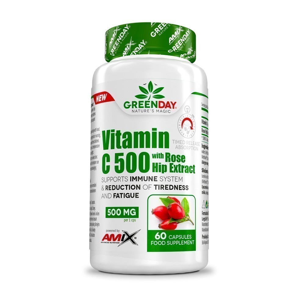 Amix Vitamin C 500 s extraktem z šípků, 60cps