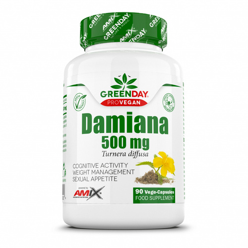GreenDay ProVEGAN Damiana 500mg 90 Vcaps 
