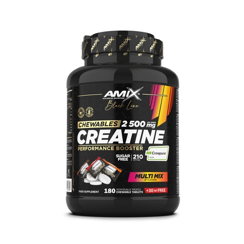Black Line Creatine Creapure 2500mg Chewable Tabs Zero Sugar