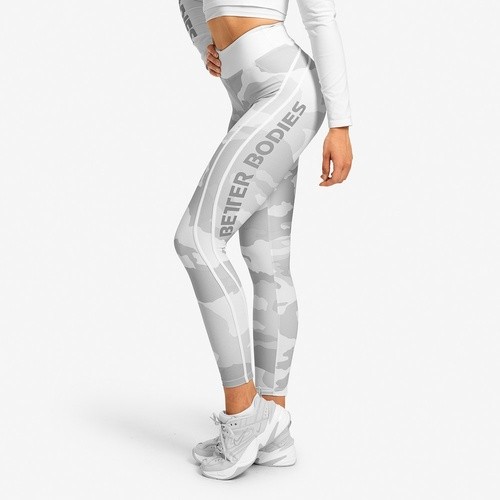 Better Bodies Camo High Tights - white camo - L