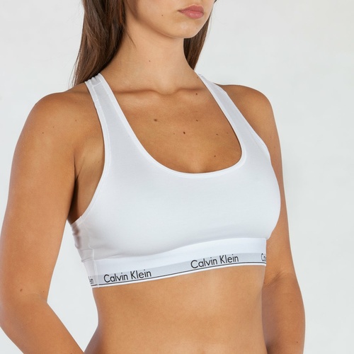 Calvin Klein Podprsenka Bralette Unlined - white - L