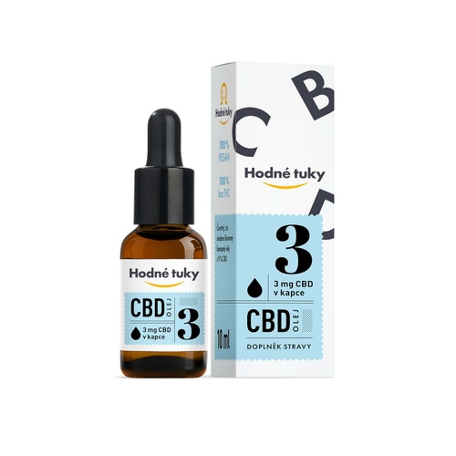 Hodné tuky 3 CBD olej - 10ml