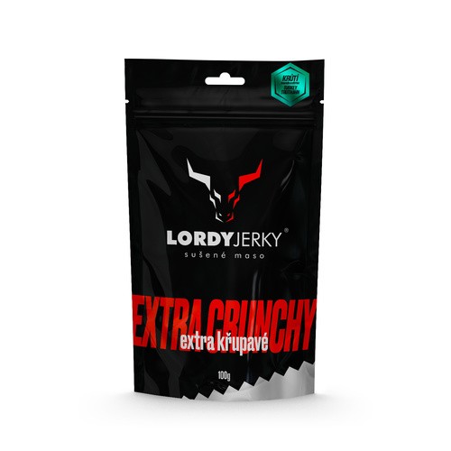 Krůtí sušené maso LORDY JERKY - 100g - citron/mandle