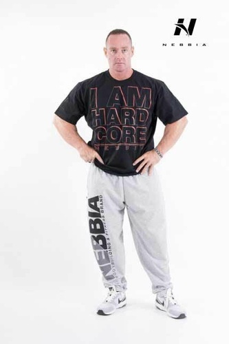 Nebbia pánské tričko Hard Core 390 - Black - L