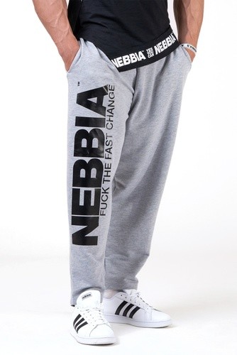 Nebbia Beast Mode On ikonické tepláky 186 - grey - L