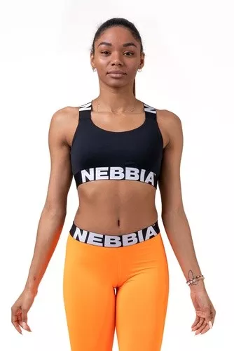 Nebbia Power Your Hero ikonická sportovní podprsenka 535 - black - L