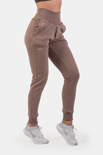Nebbia Tepláky s vysokým pasem „Feeling Good“ 409 - brown - L