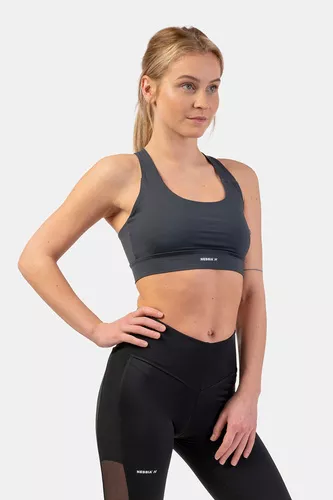 Nebbia Sportovní podprsenka Active se střední oporou 413 - darkgrey - L